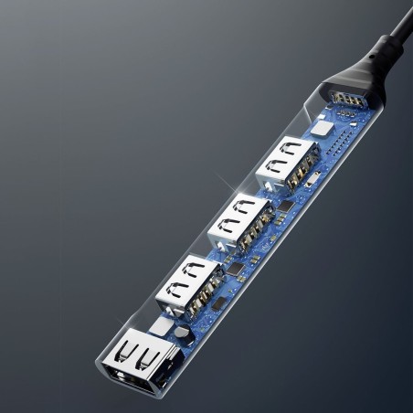 Dudao A16T USB-A Hub 4 Ports - Expand Your Connectivity with Speed and Style!
